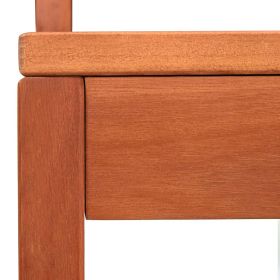 vidaXL Patio Bench 53.9" Solid Wood Eucalyptus (Option: as picture)