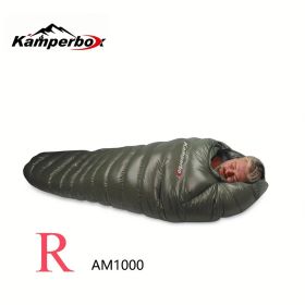 Kamperbox Cold Temperature Winter Sleeping Bag Down Sleeping Bag Winter Camping Sleeping Bag (Option: Macaron)