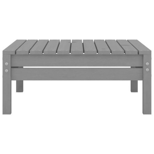 vidaXL 4 Piece Patio Lounge Set Solid Wood Pine Gray