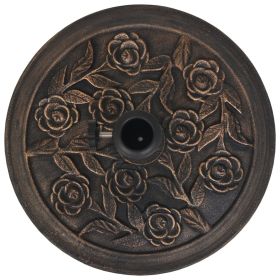 vidaXL Parasol Base Resin Round Bronze 19.8 lbs (Option: as picture)