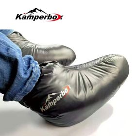 Kamperbox Down Slippers Down Socks Camping Down Booties For Sleeping Bag Camping AQ3 (Option: Macaron)