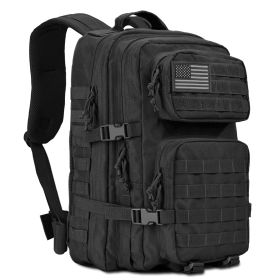 XG-MB45 - Men's Molle Military Tactical Backpack 45 Liter (Color: Black, size: )