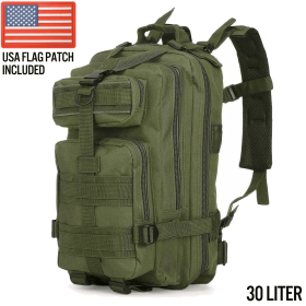 XG-MB30 - Small Tactical Backpack Survival Assault Bag 30 Liter (Color: Army Green, size: )