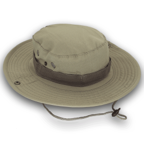 Military Wide Brim Boonie Bucket Hat (Color: Khaki, size: )