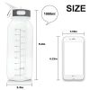 Portable Water Bottle with Straw for Camping & Hiking & Fitness