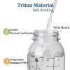Portable Water Bottle with Straw for Camping & Hiking & Fitness