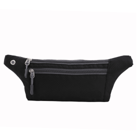 Waterproof Fanny Pack for Running and Travel (Color: Black, size: )