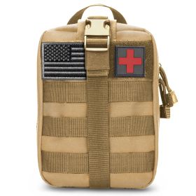 Tactical First Aid Bag IFAK Pouch (Color: Khaki, size: )