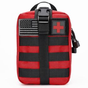 Tactical First Aid Bag IFAK Pouch (Color: Red, size: )
