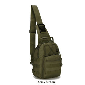 EDC Shoulder Bag - Tactical Chest Sling Bag (5 Liter) (Color: Army Green, size: )
