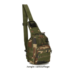 EDC Shoulder Bag - Tactical Chest Sling Bag (5 Liter) (Color: Jungle Camo, size: )